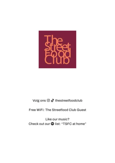 Bekijk menu The Streetfood Club - Breda