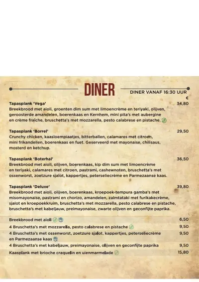 View menu De Boterhal