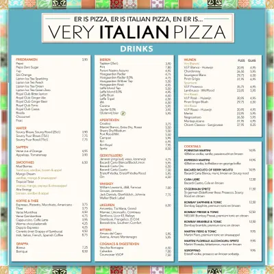 Bekijk menu Very Italian Pizza - Leiden