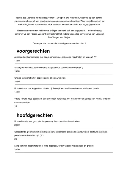 Bekijk menu De Brandweerkantine