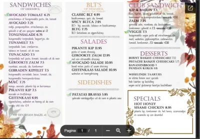 Bekijk menu Iets Aparts
