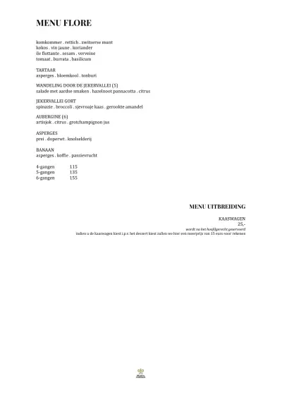 Bekijk menu Château Neercanne