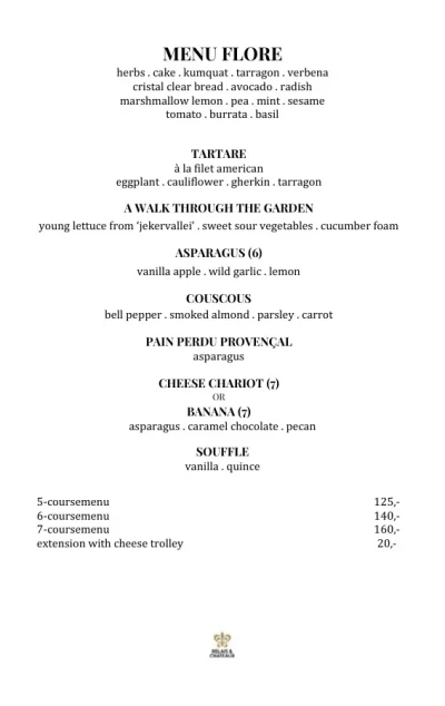 Bekijk menu Château Neercanne