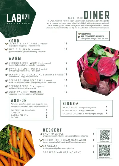 Bekijk menu Lab071