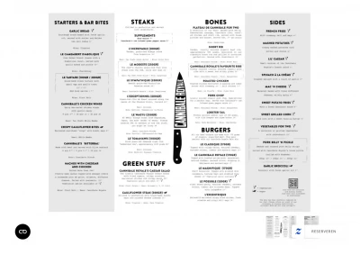 View menu Cannibale Royale Handboogstraat