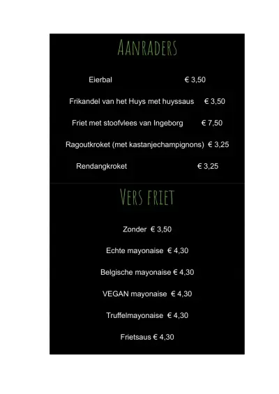 View menu Swolsch Friethuys