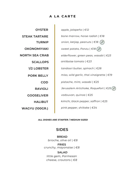 Bekijk menu Restaurant In Den Doofpot