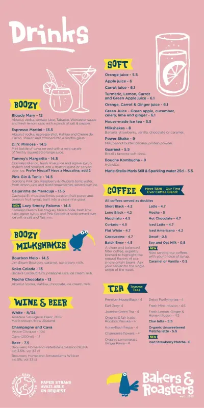 Bekijk menu Bakers and Roasters - Centrum 